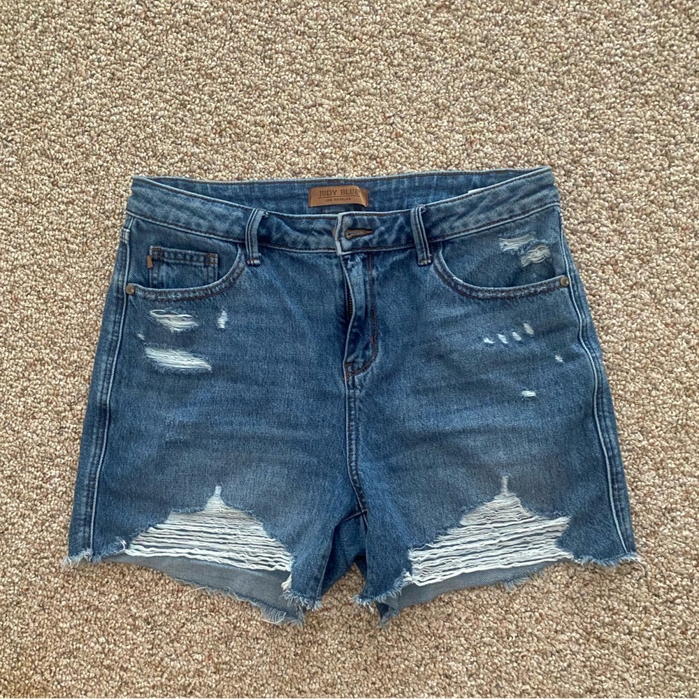 High Rise Judy Blue Rigid Magic Shorts